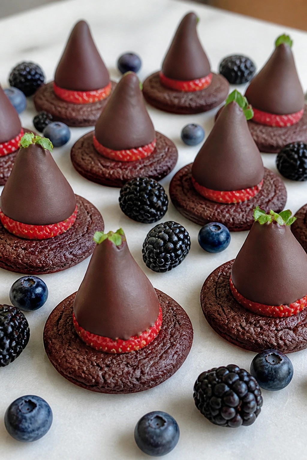 Witch Hat Chocolate and Berry Board