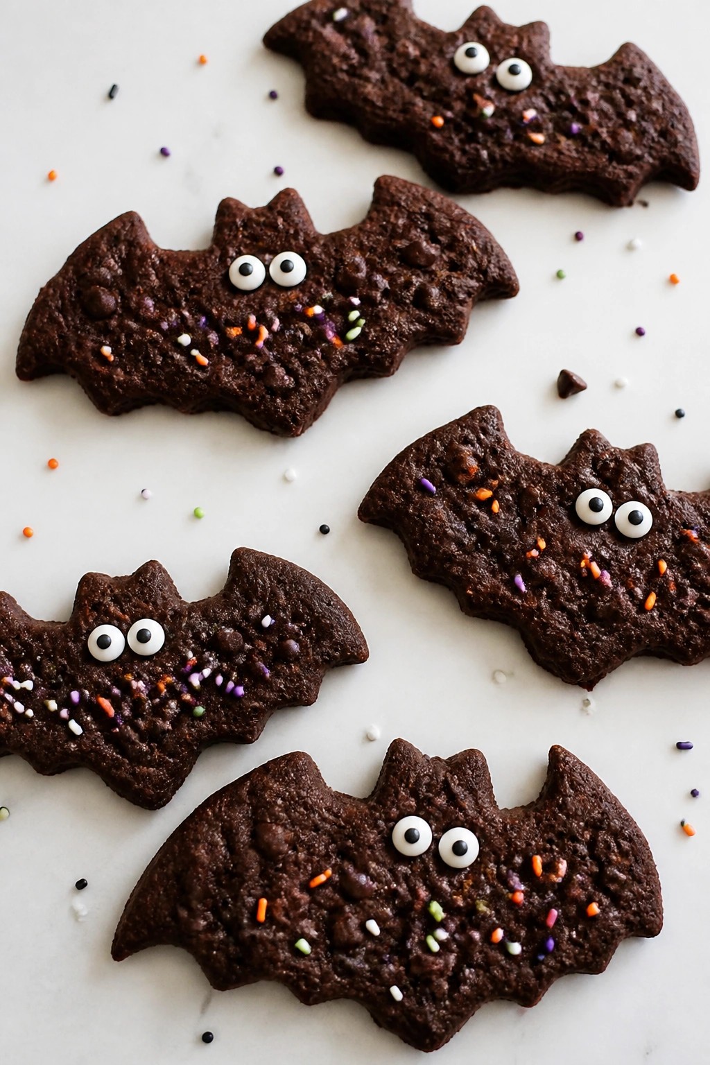 Double Chocolate Bat Cookies