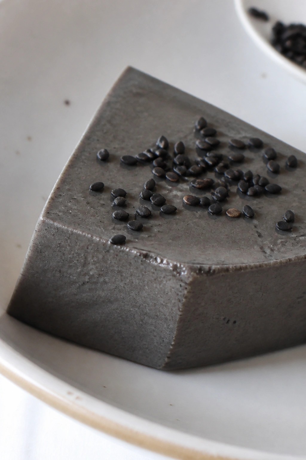 Black Sesame Coconut Panna Cotta