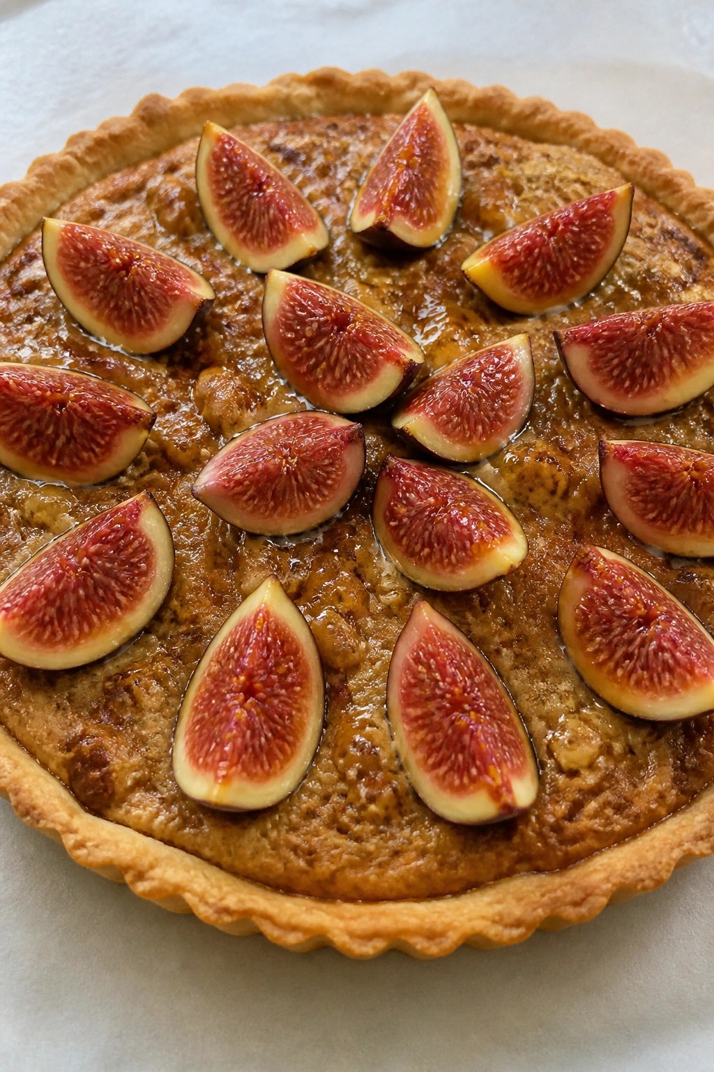 Fig Walnut Frangipane Tart
