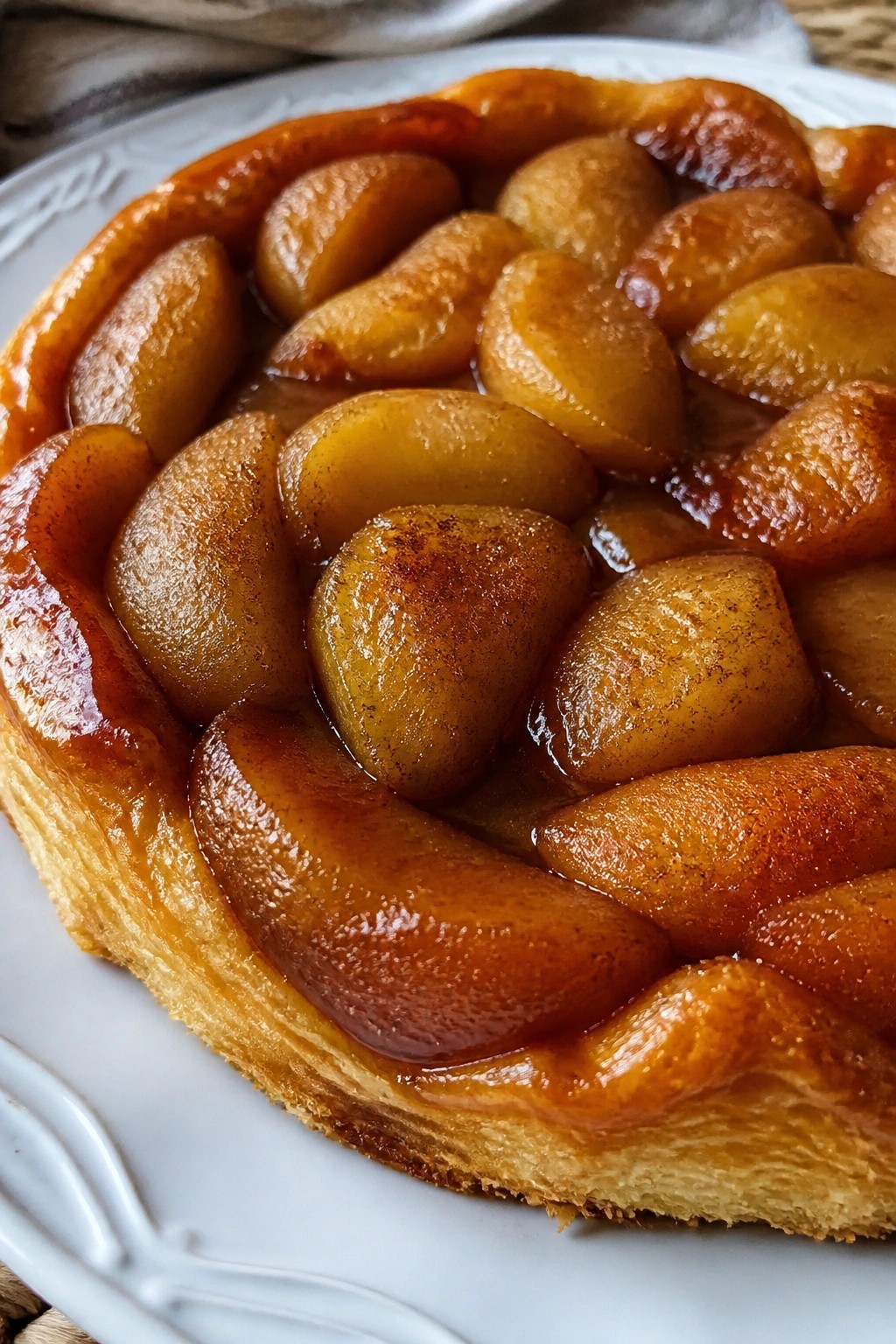 Spiced Apple Brandy Tarte Tatin