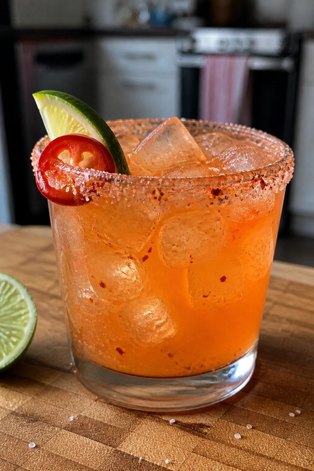 Fiery Mezcal Chili Margarita