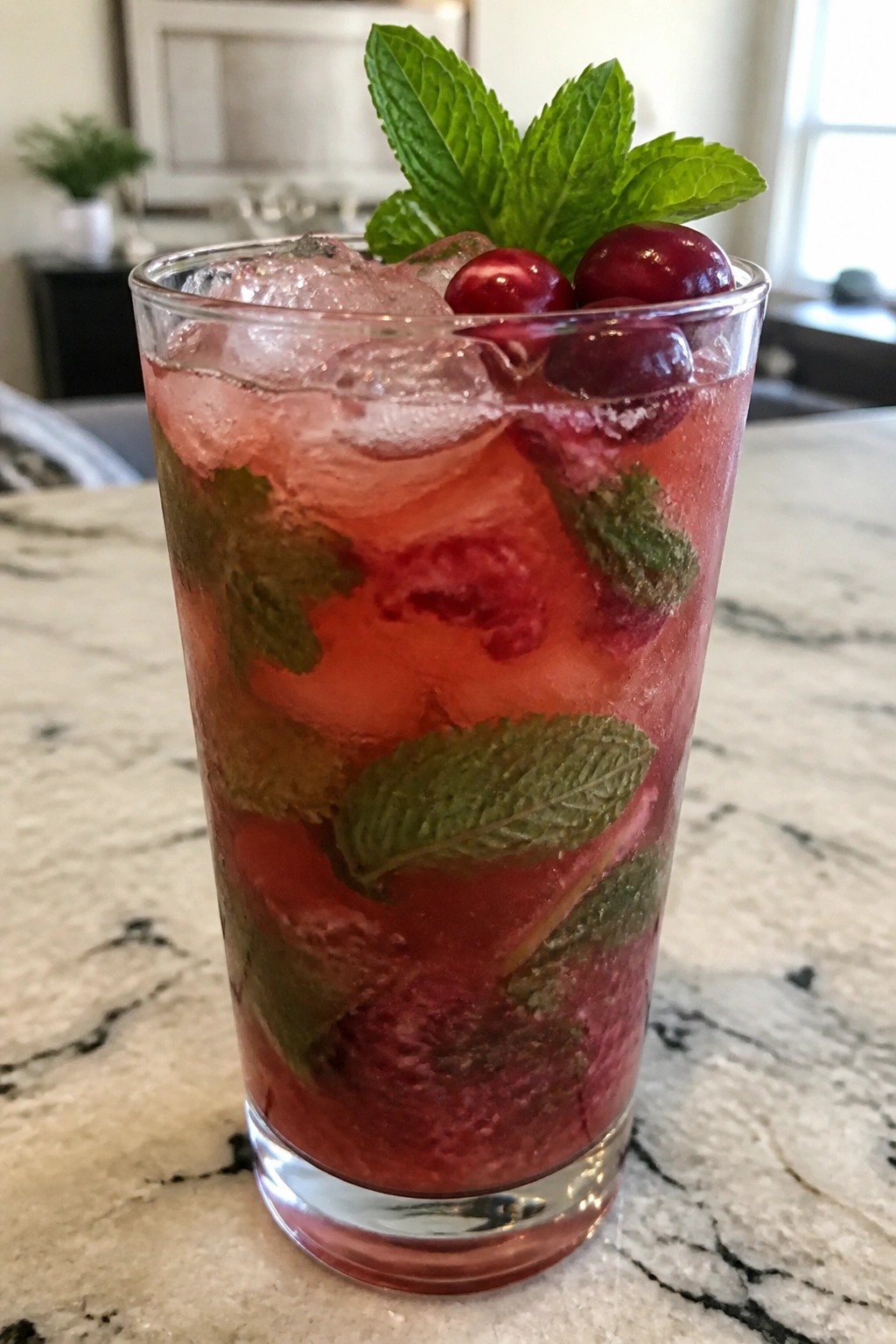 Haunted Cranberry Bourbon Smash