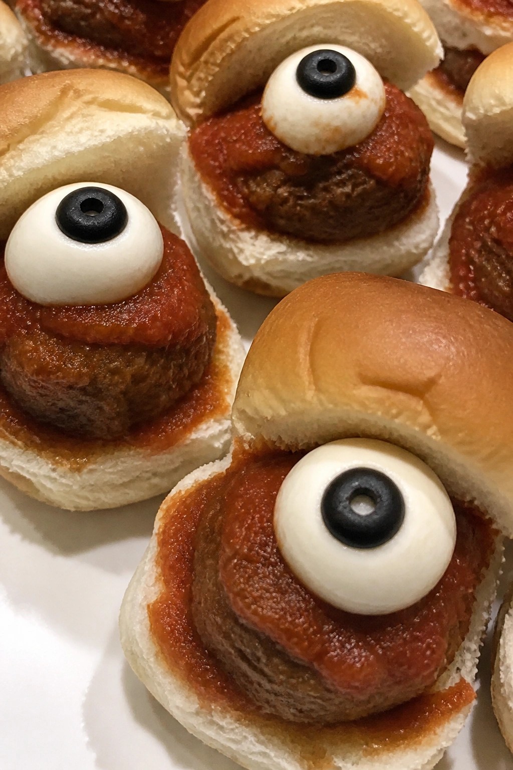 Eyeball Meatball Sliders