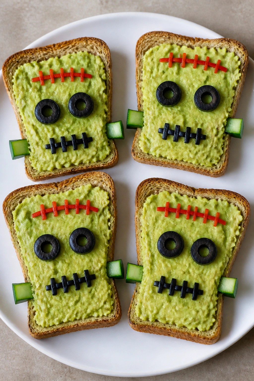 Frankenstein Avocado Toast