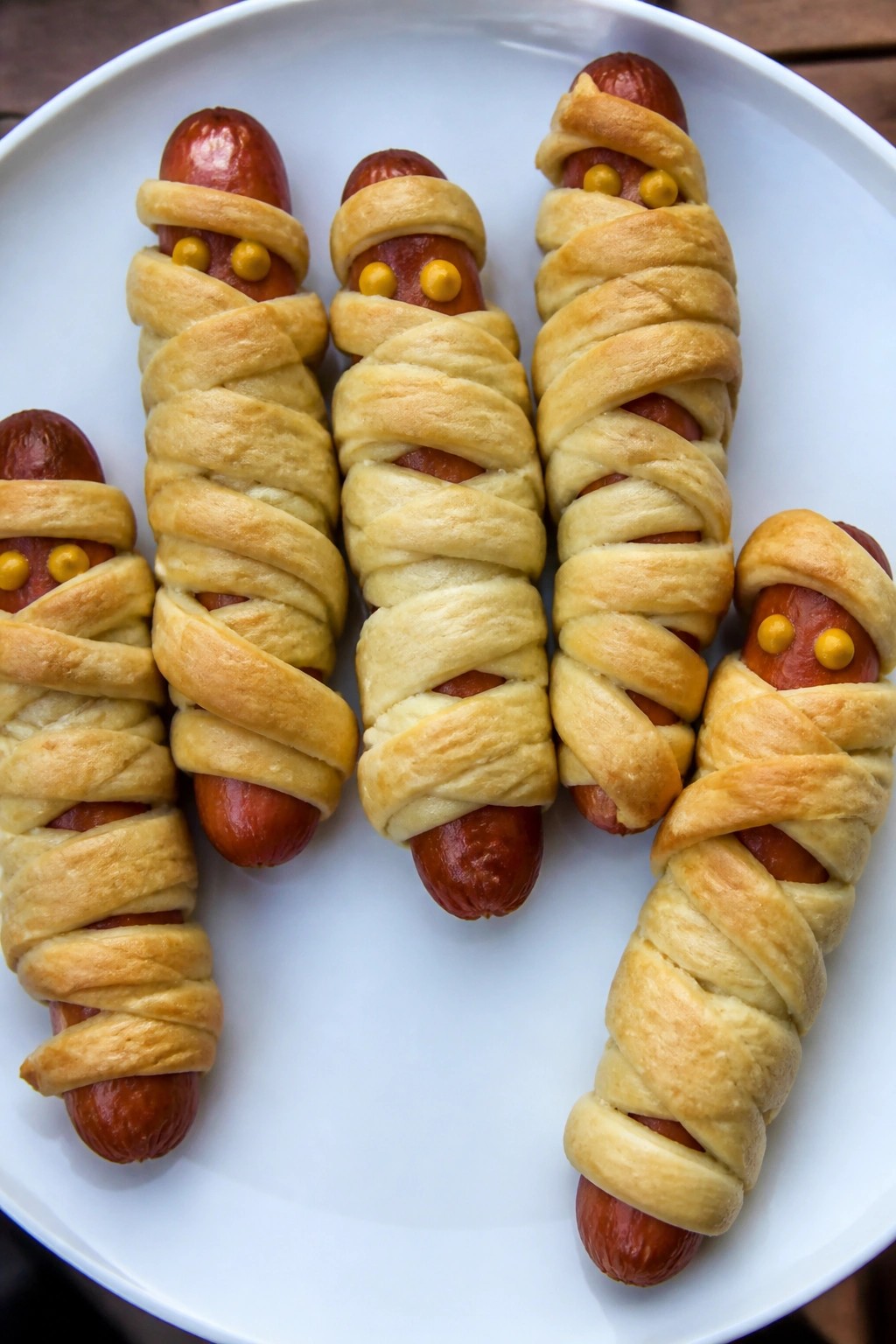 Mummy Wrapped Hot Dogs
