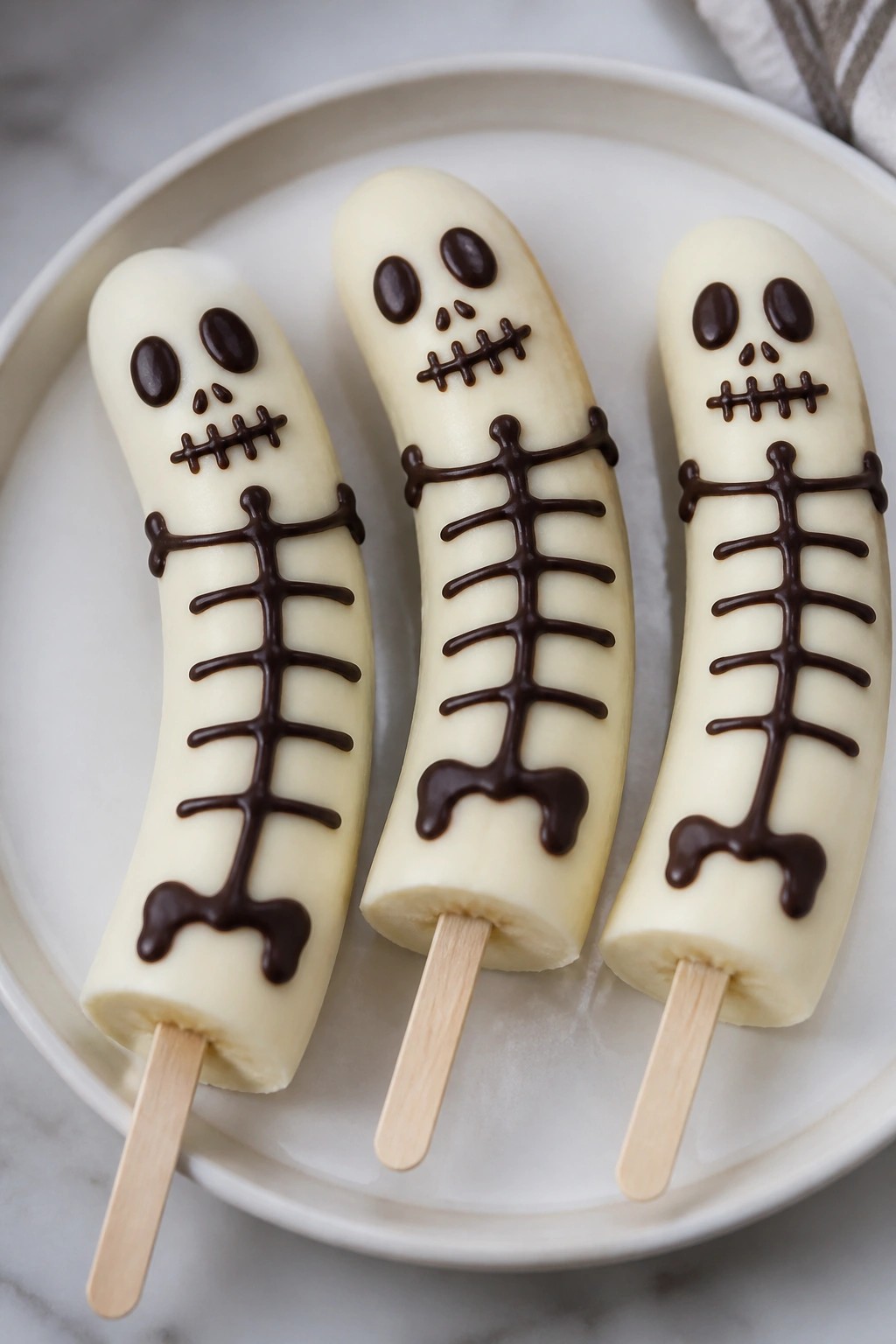 Skeleton Banana Popsicles