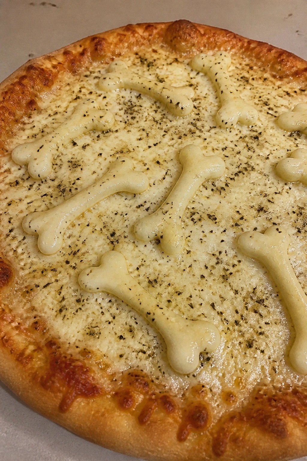 Skeleton Bone Cheese Stick Pizza