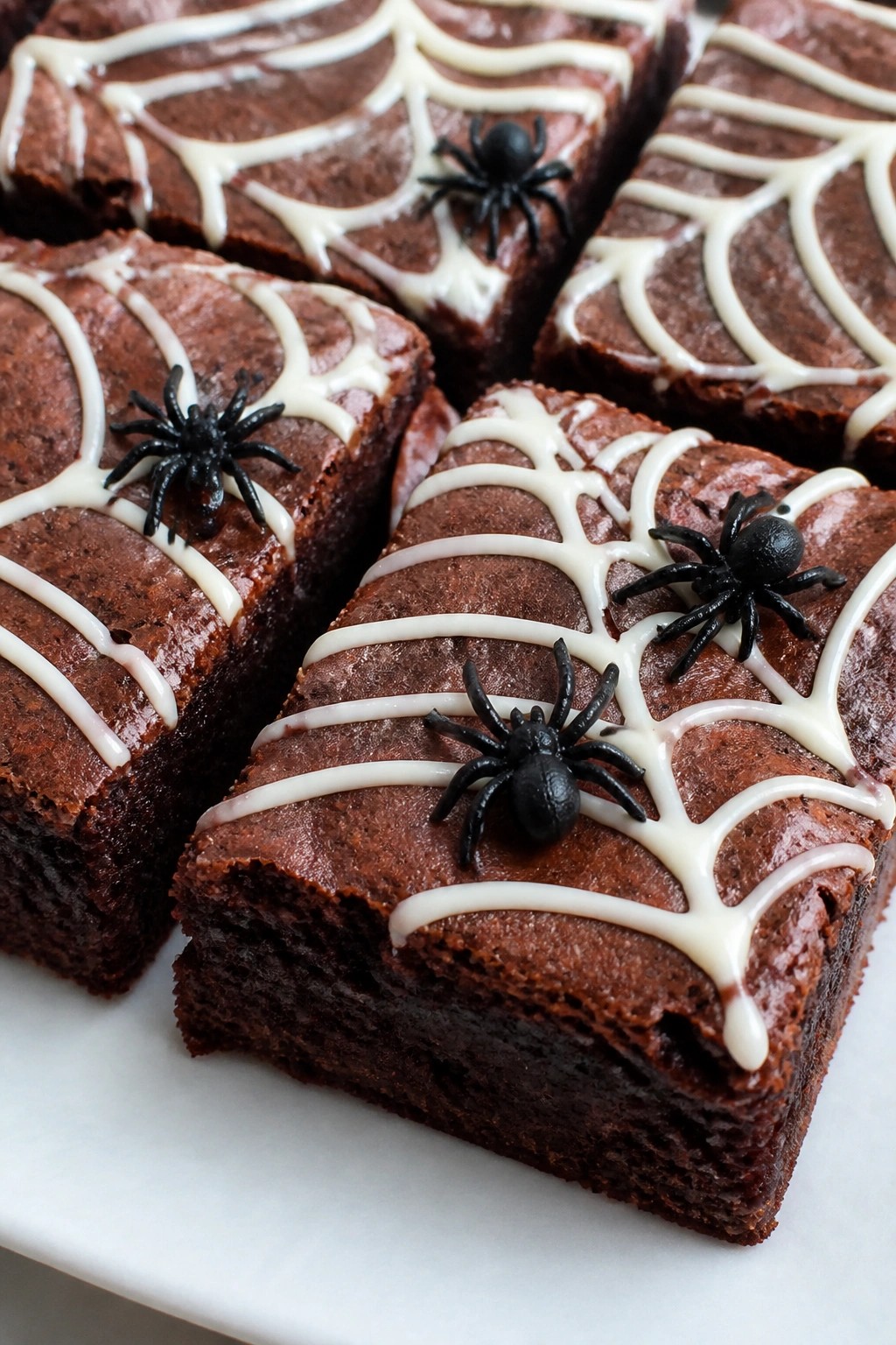 Spooky Spiderweb Brownies