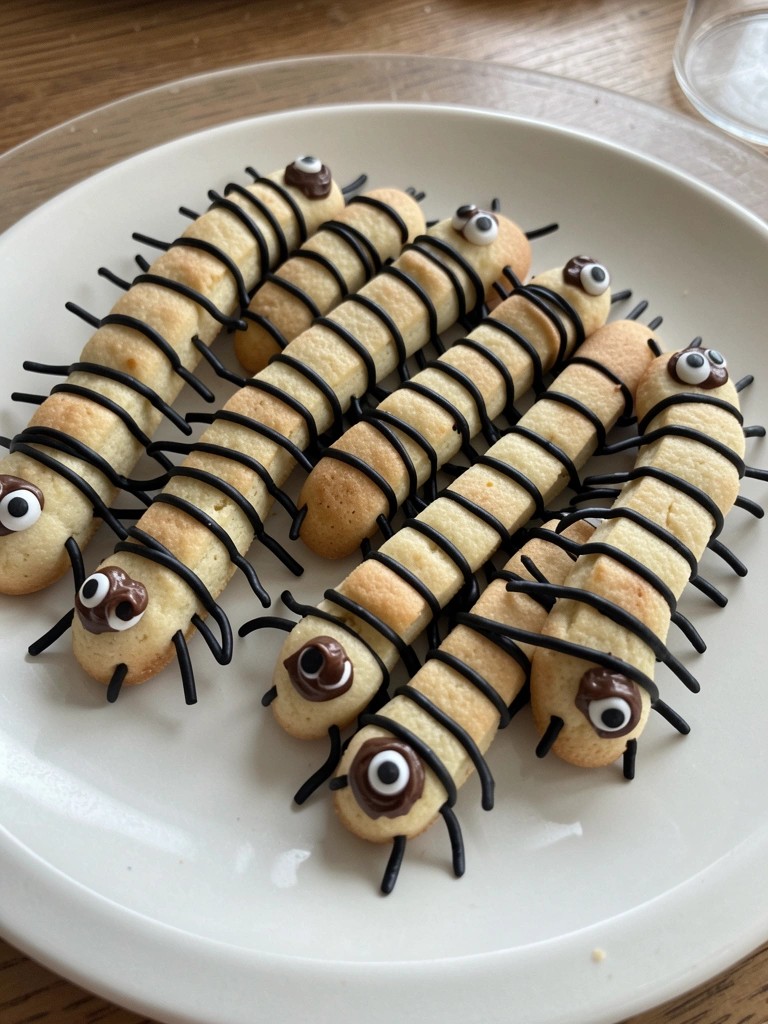 Creepy Crawly Centipede Sugar Cookies
