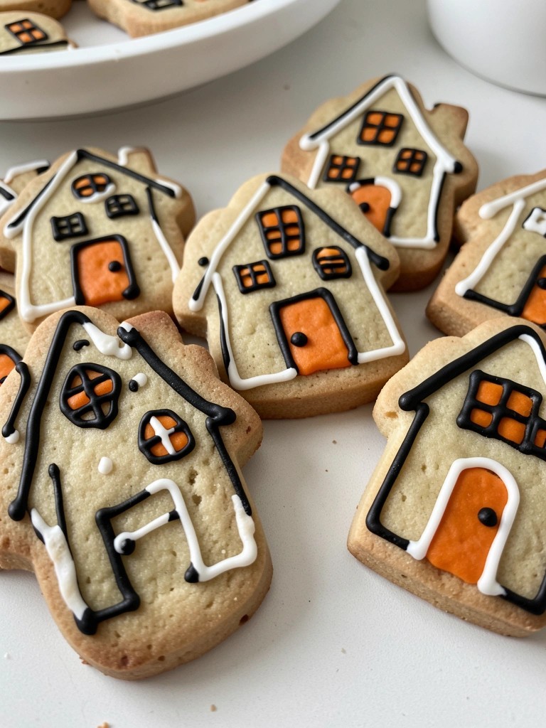 Haunted House Sugar Cookies