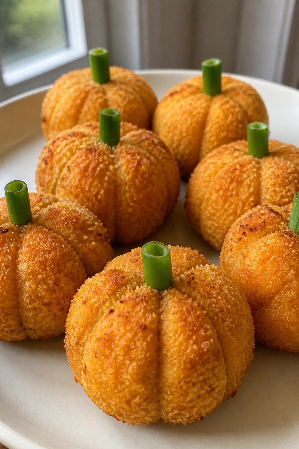 Pumpkin-Shaped Buffalo Chicken Bites