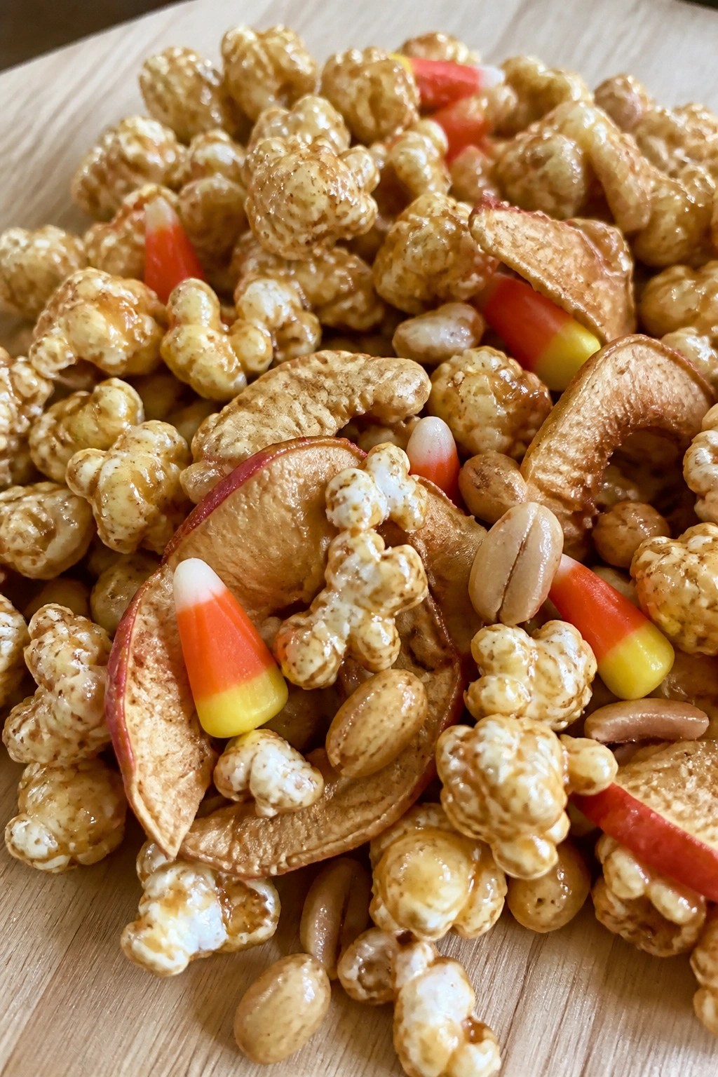 Caramel Apple Popcorn Snack Mix