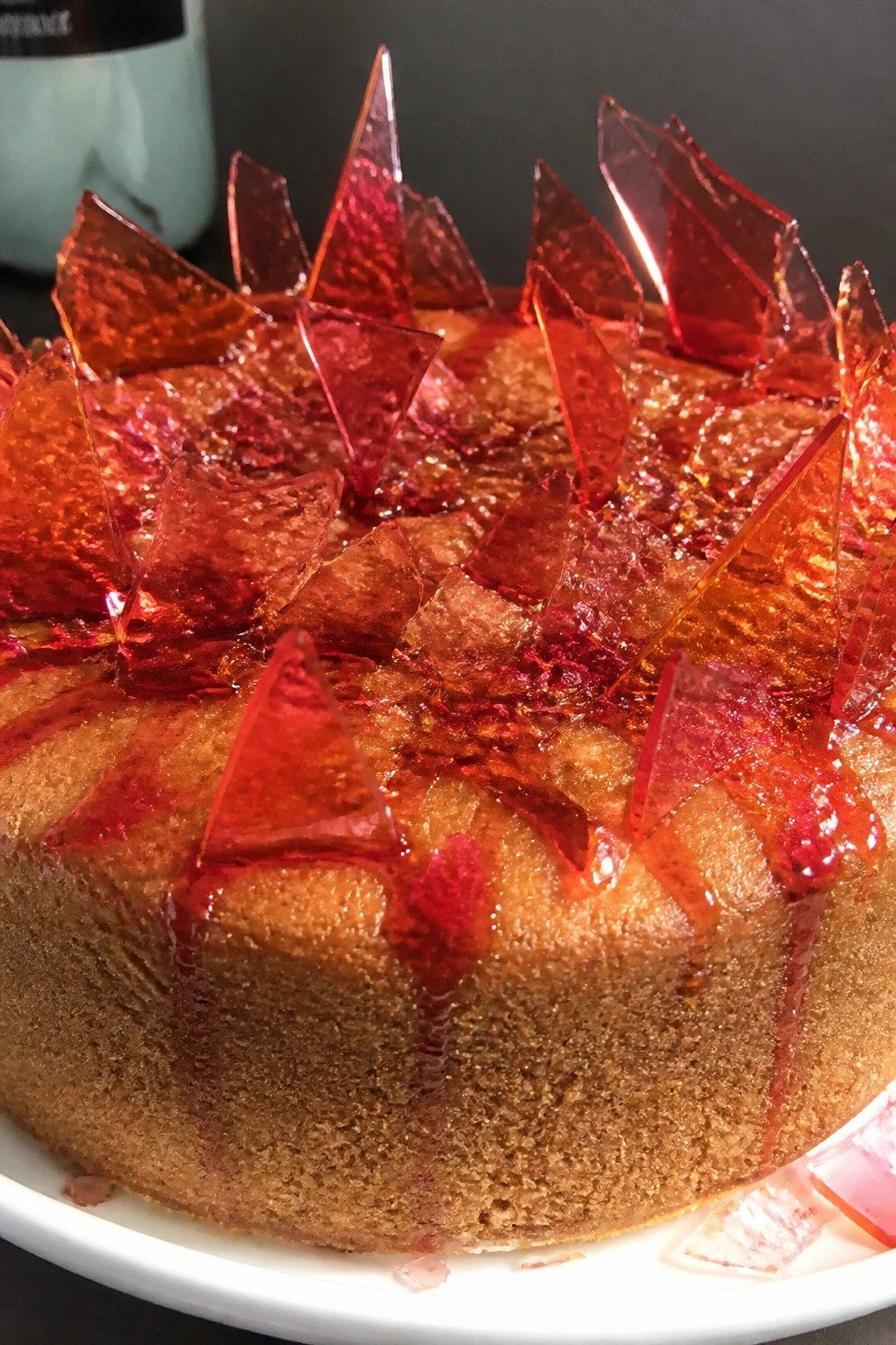 Bleeding Broken Glass Caramel Cake