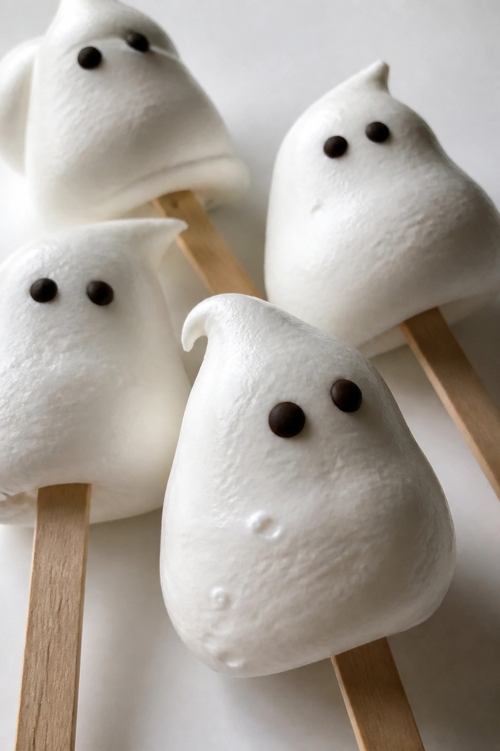 Ghostly Meringue Pops