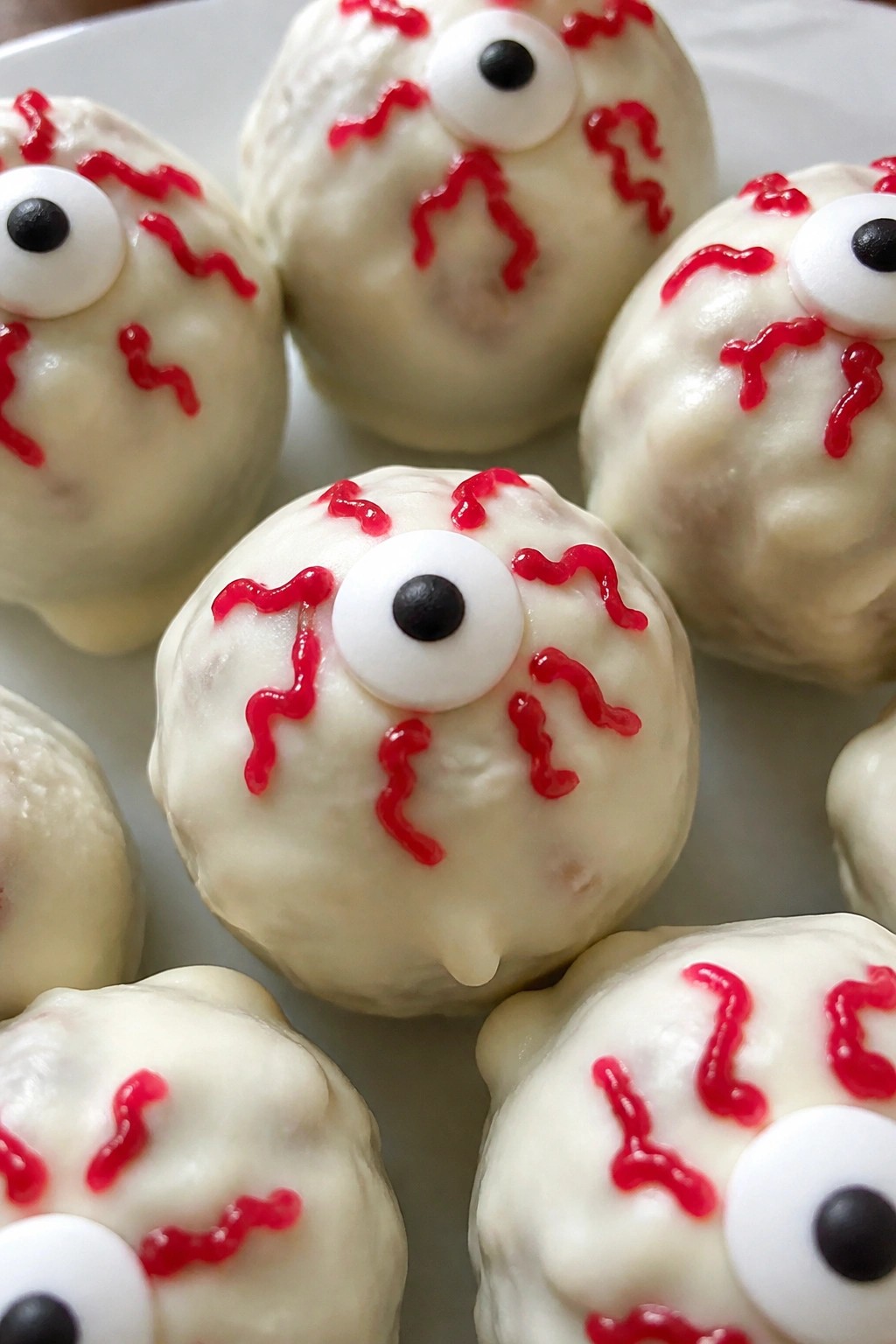 Monster Eyeball Rice Krispie Balls