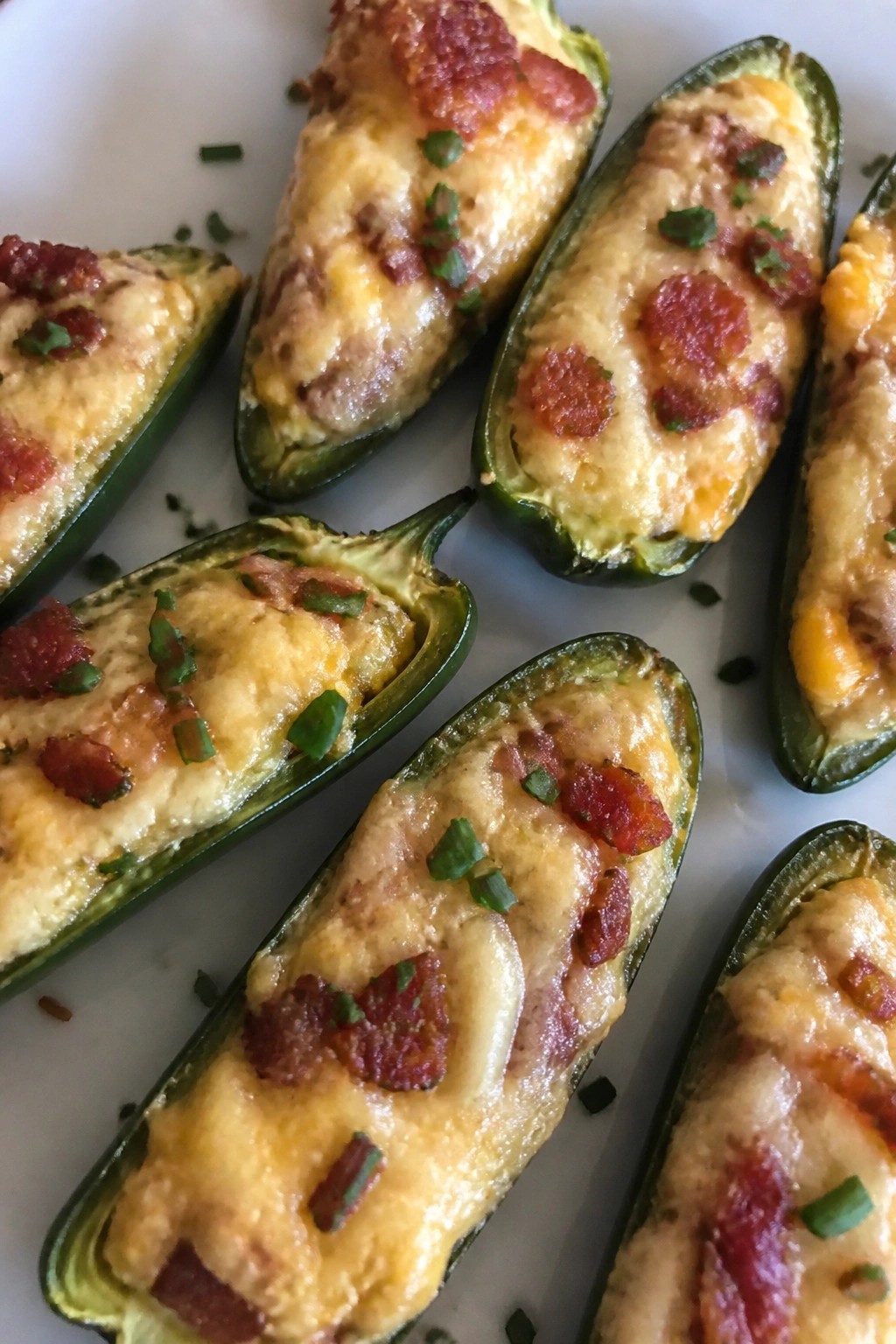Spooky Stuffed Jalapeño Poppers