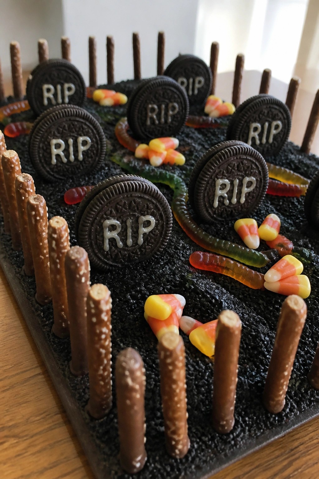 Haunted Graveyard Oreo and Candy Corn Board