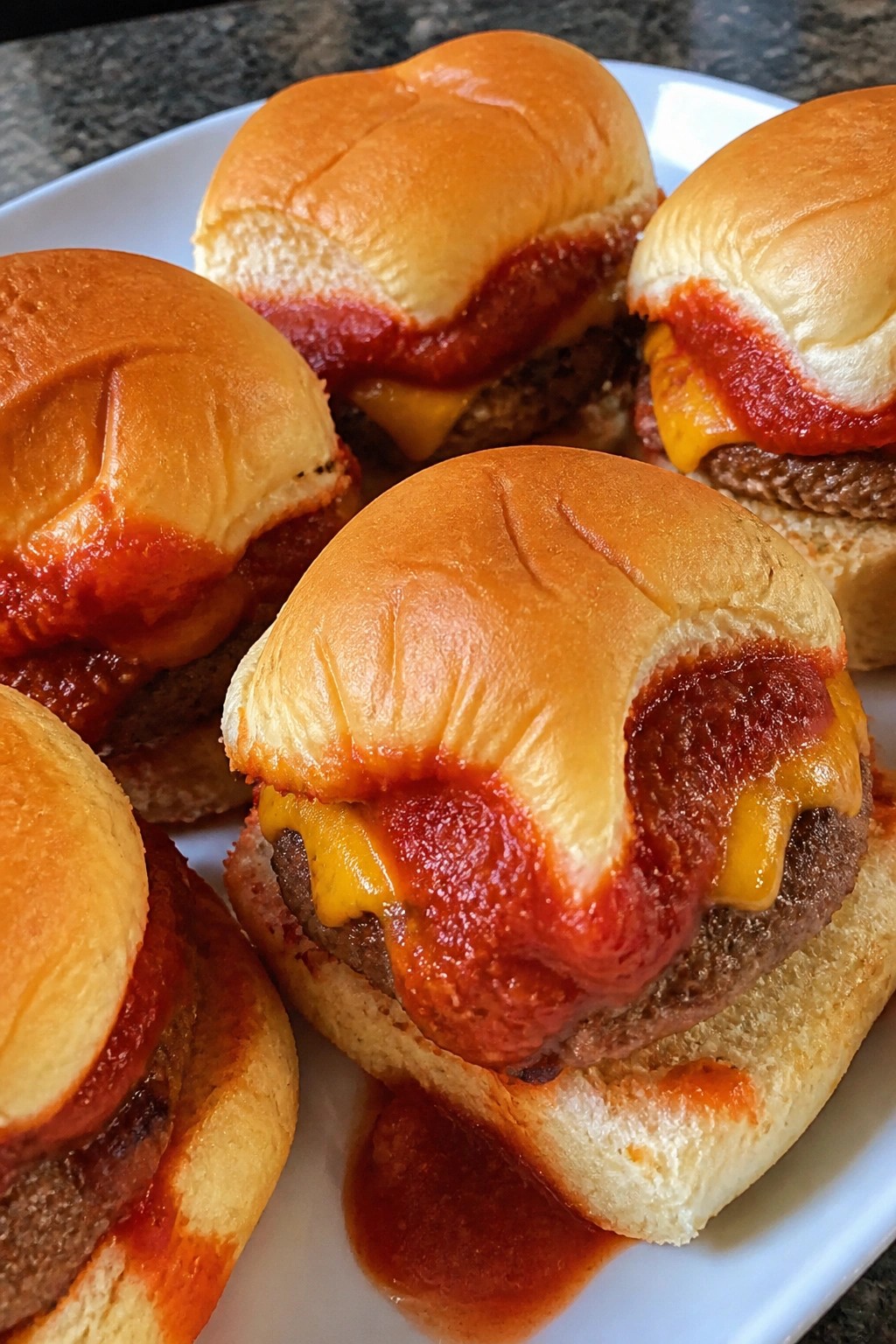 Bloody Vampire Bite Sliders on Hawaiian Rolls