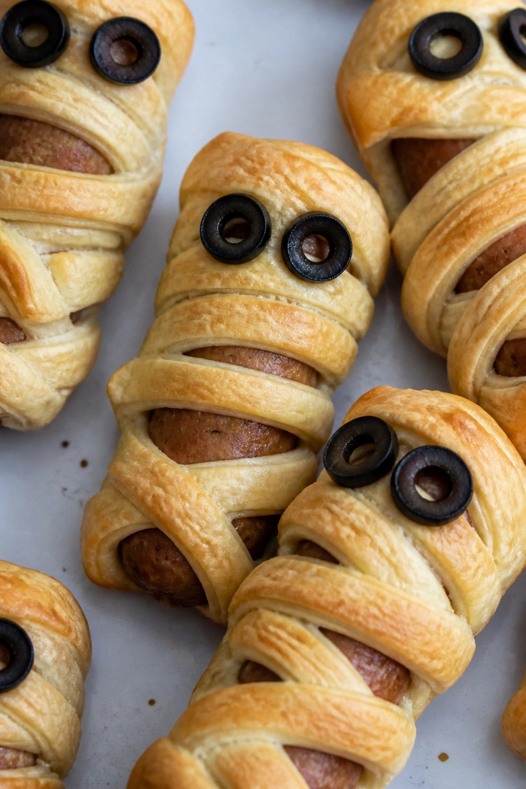 Mummy-Wrapped Italian Sausage Rolls