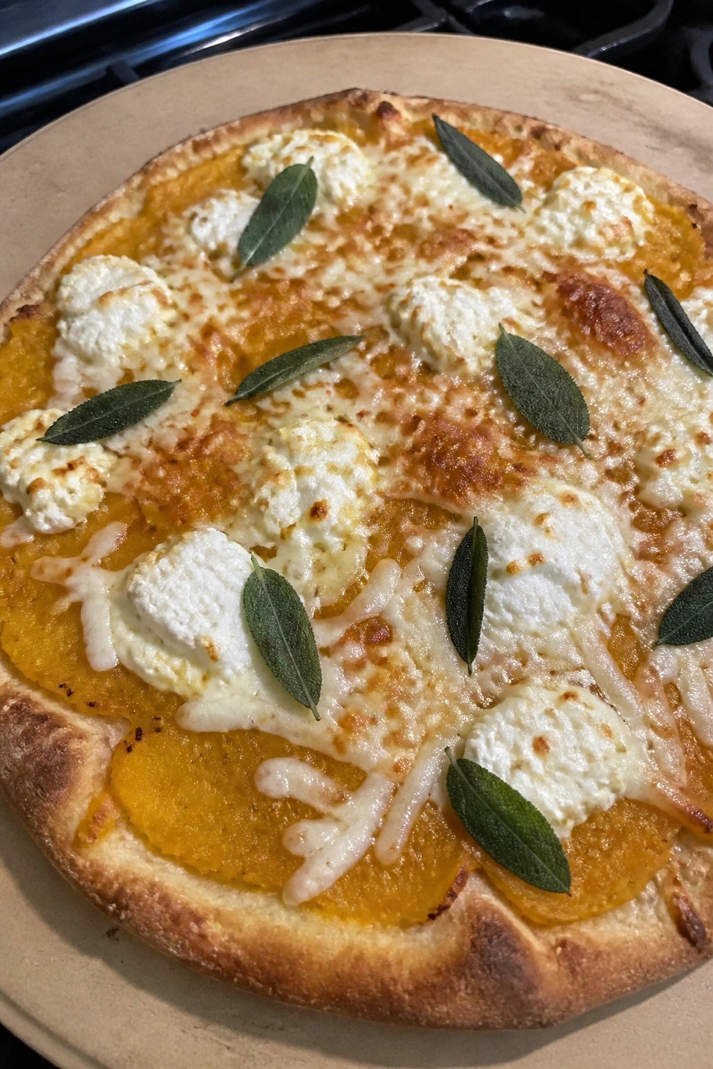 Pumpkin Ricotta and Sage Pizza