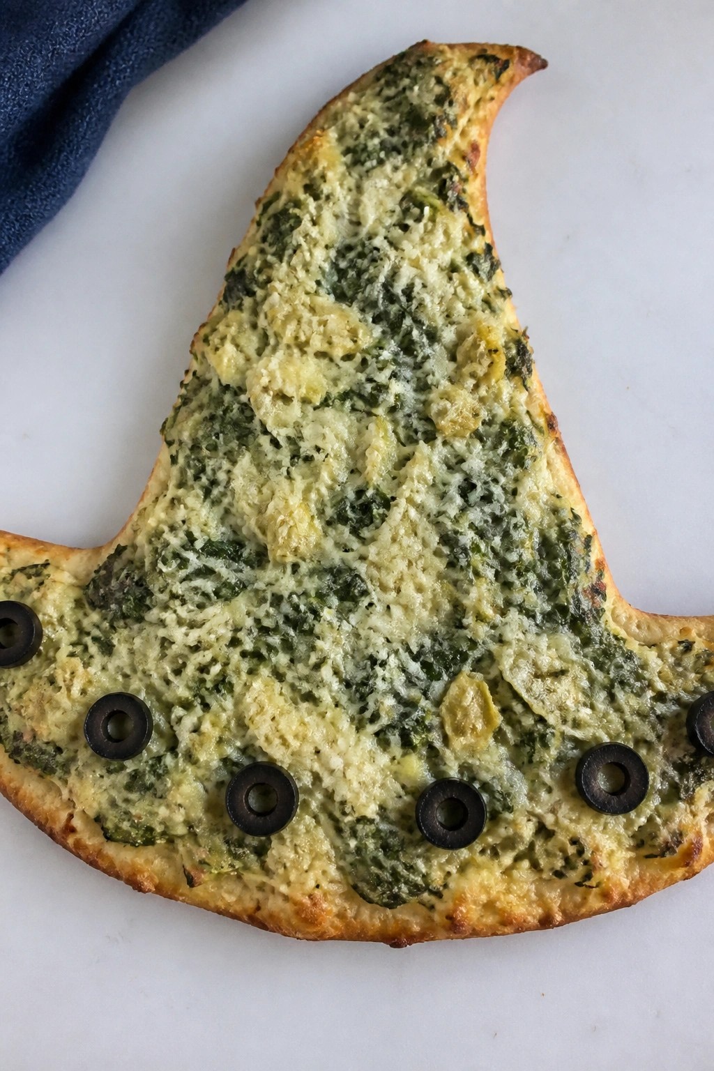 Witch Hat Spinach Artichoke Pizza