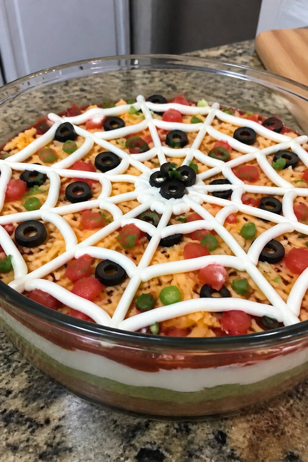 Spiderweb Seven-Layer Taco Dip