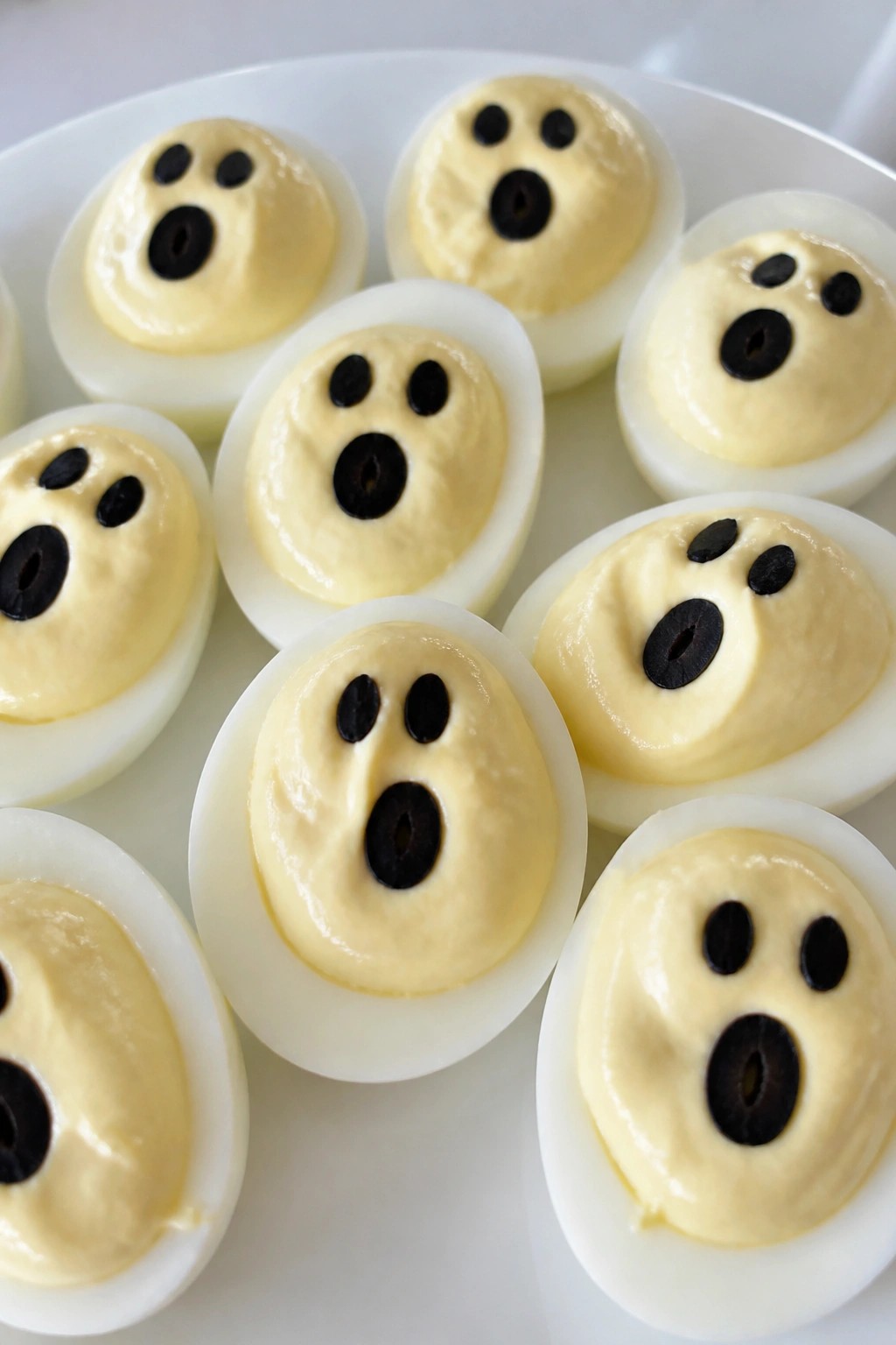 Ghostly Deviled Eggs