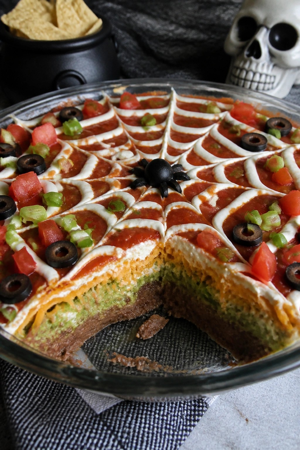 Spiderweb Seven-Layer Taco Dip