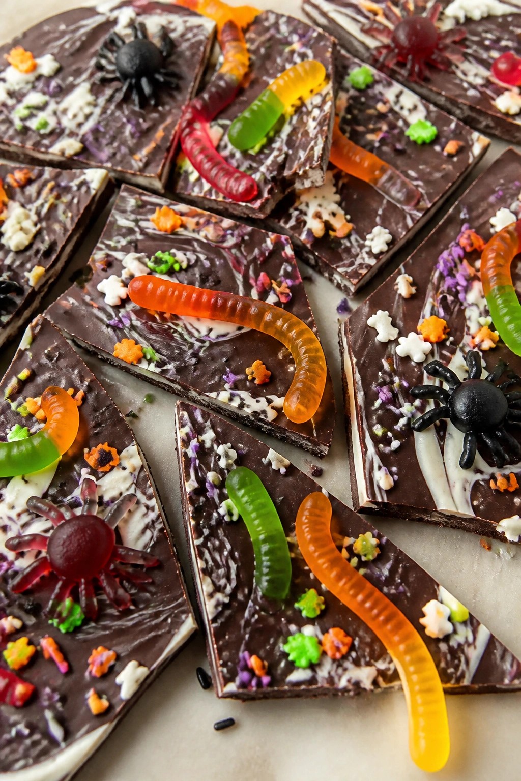 Creepy Crawly Halloween Candy Bark