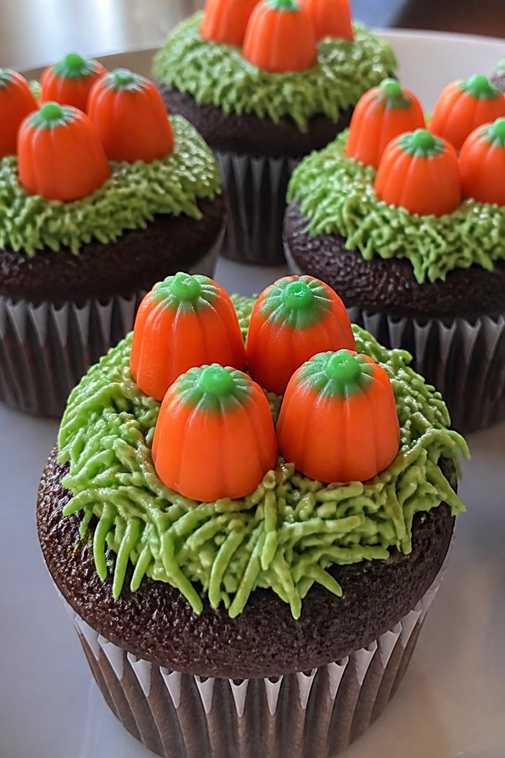 Pumpkin Patch Chocolate Cupcakes