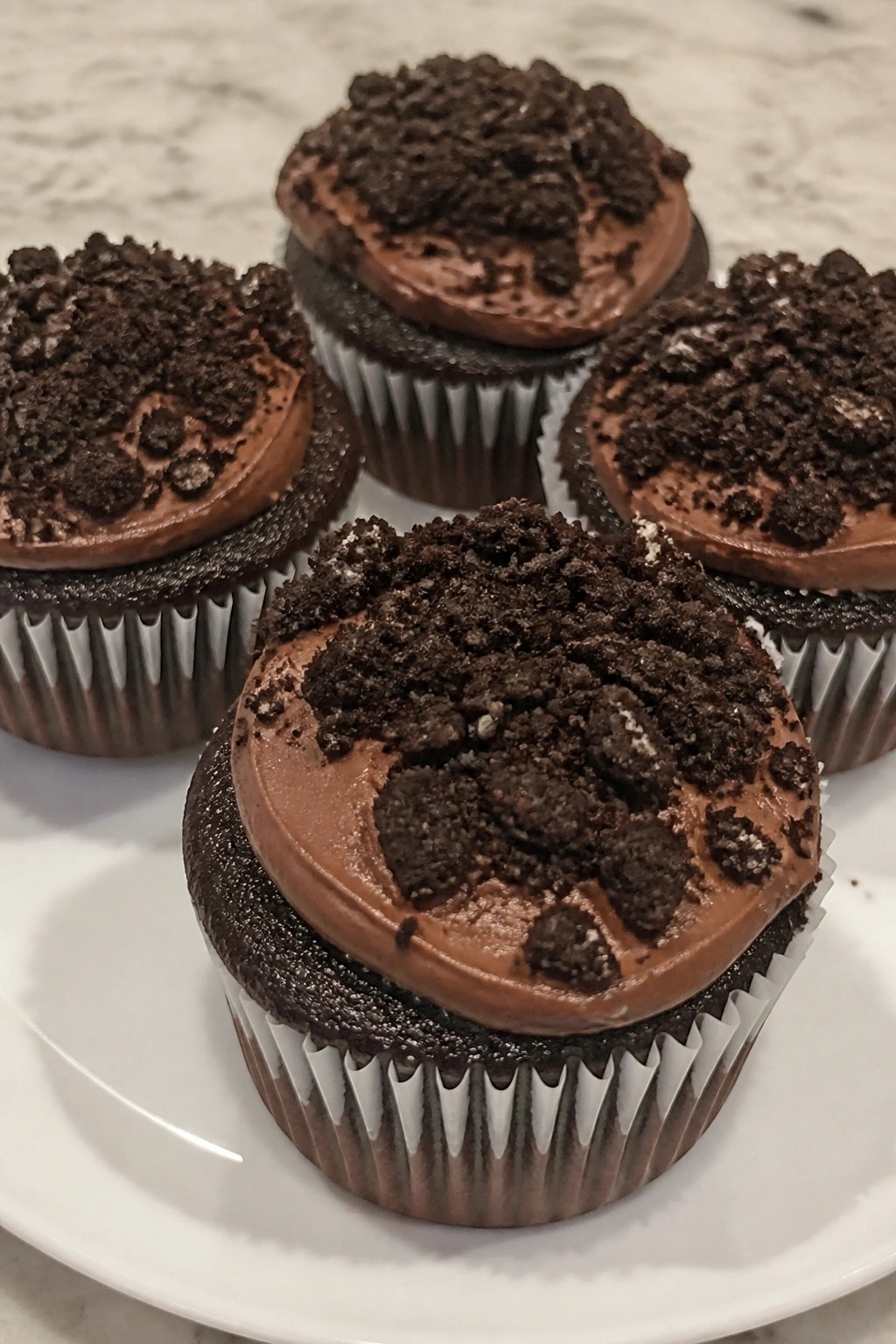 Graveyard Cookie Crumb Cupcakes
