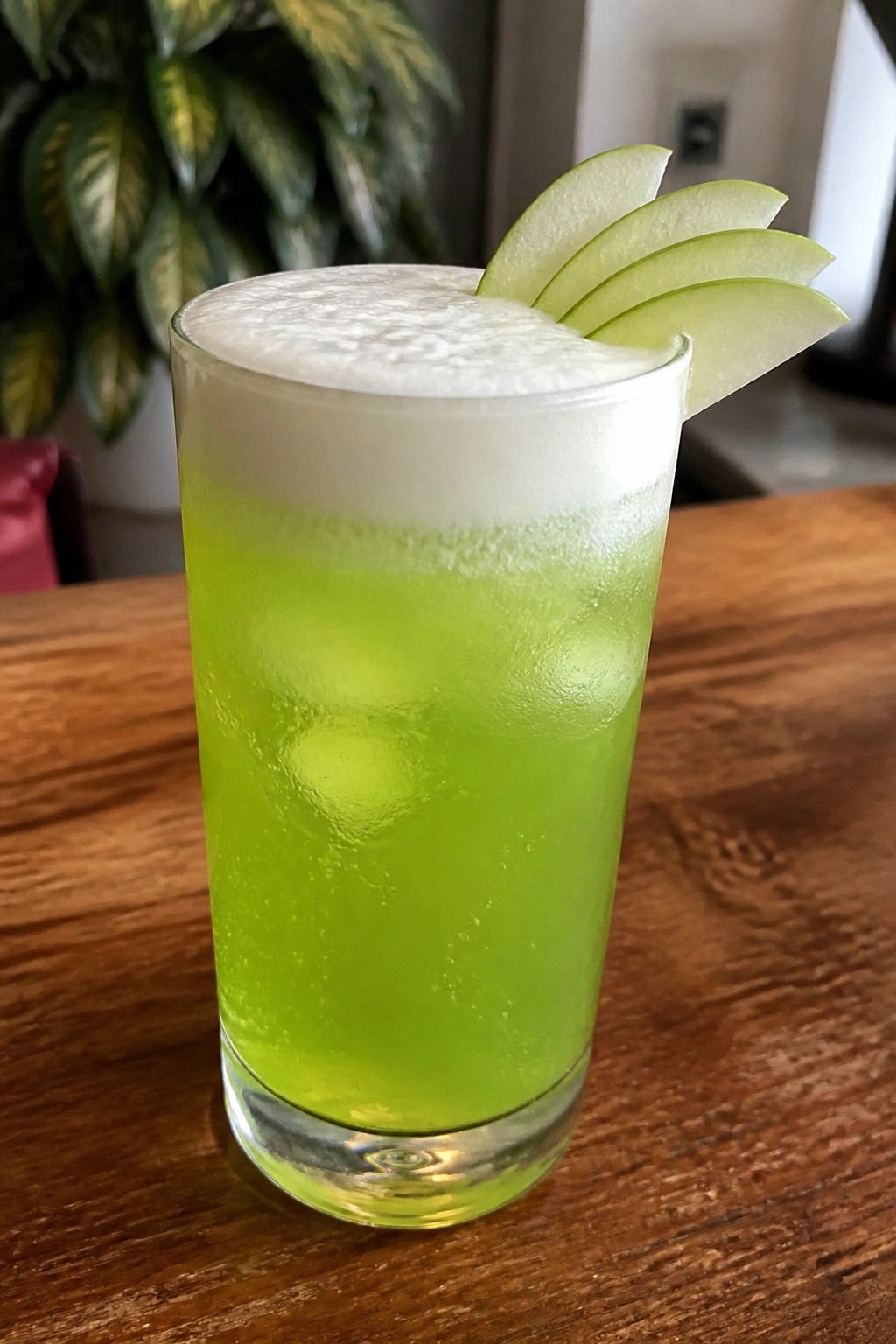 Green Apple Sour Witch's Gin Fizz