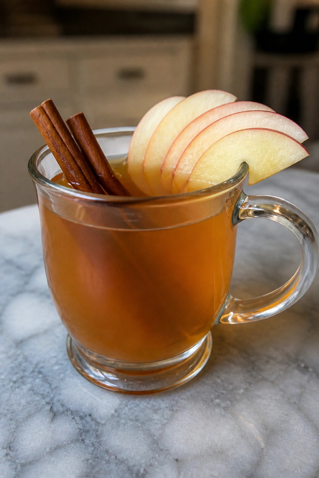 Hot Apple Cinnamon Whiskey Toddy