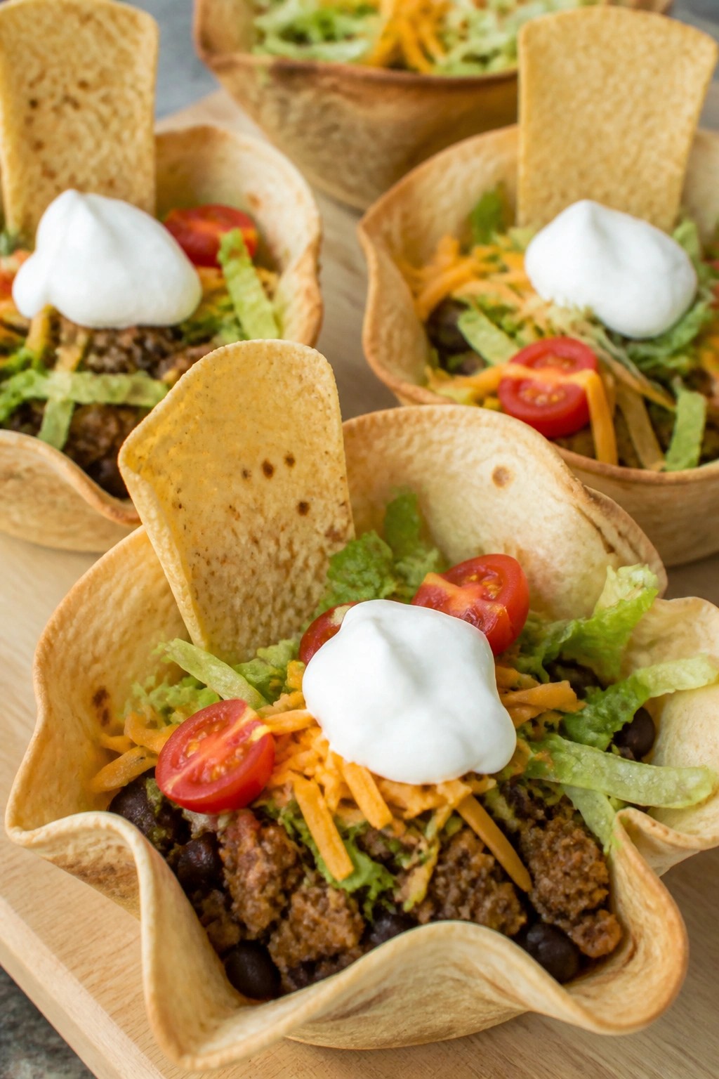Graveyard Taco Salad Cups
