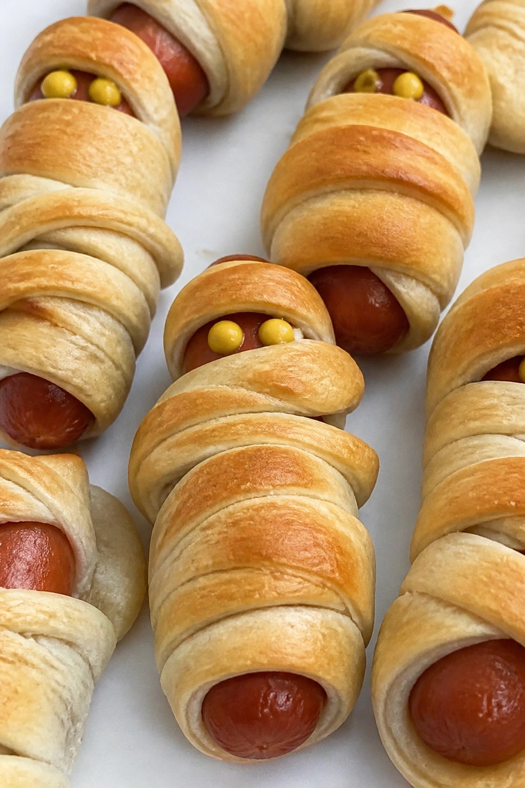 Mummy Mini Hot Dog Rolls
