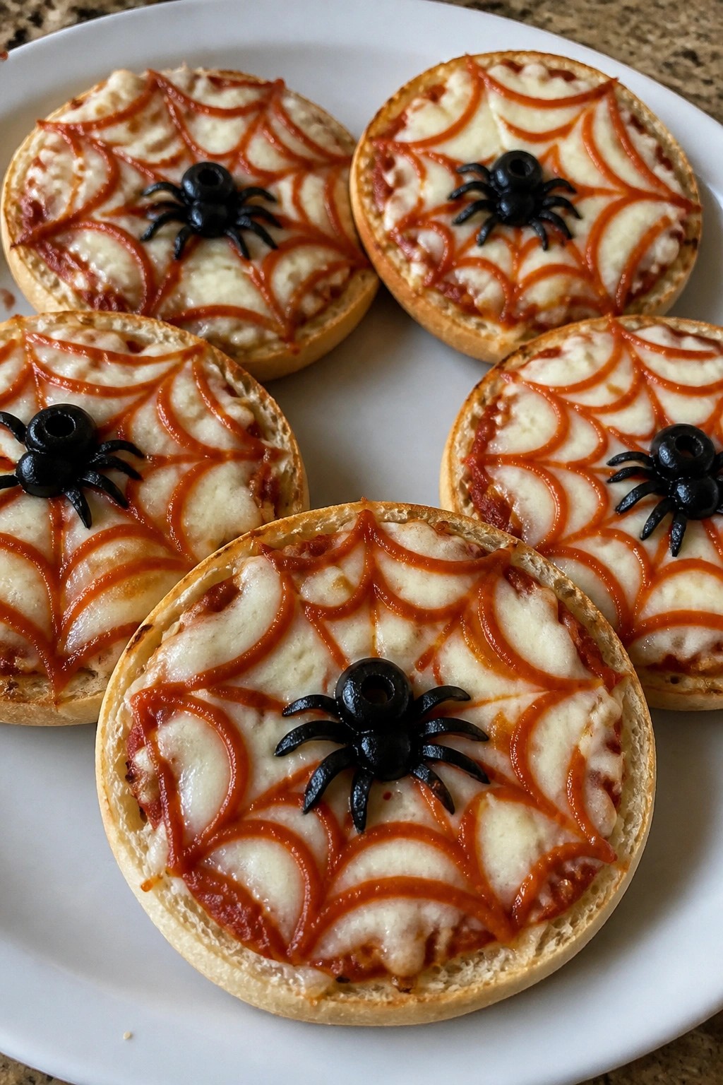 Spiderweb Mini Pizzas