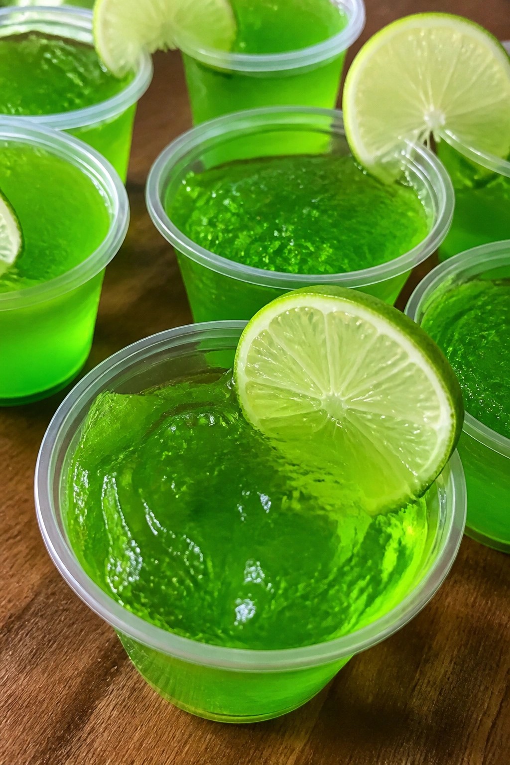 Toxic Lime Slime Jello Shots