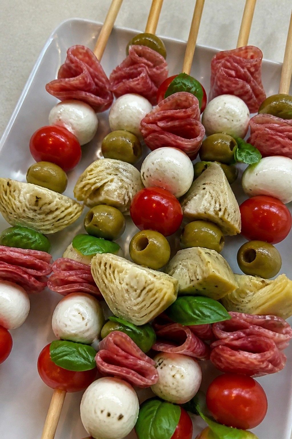 Skeleton Bone Antipasto Skewers