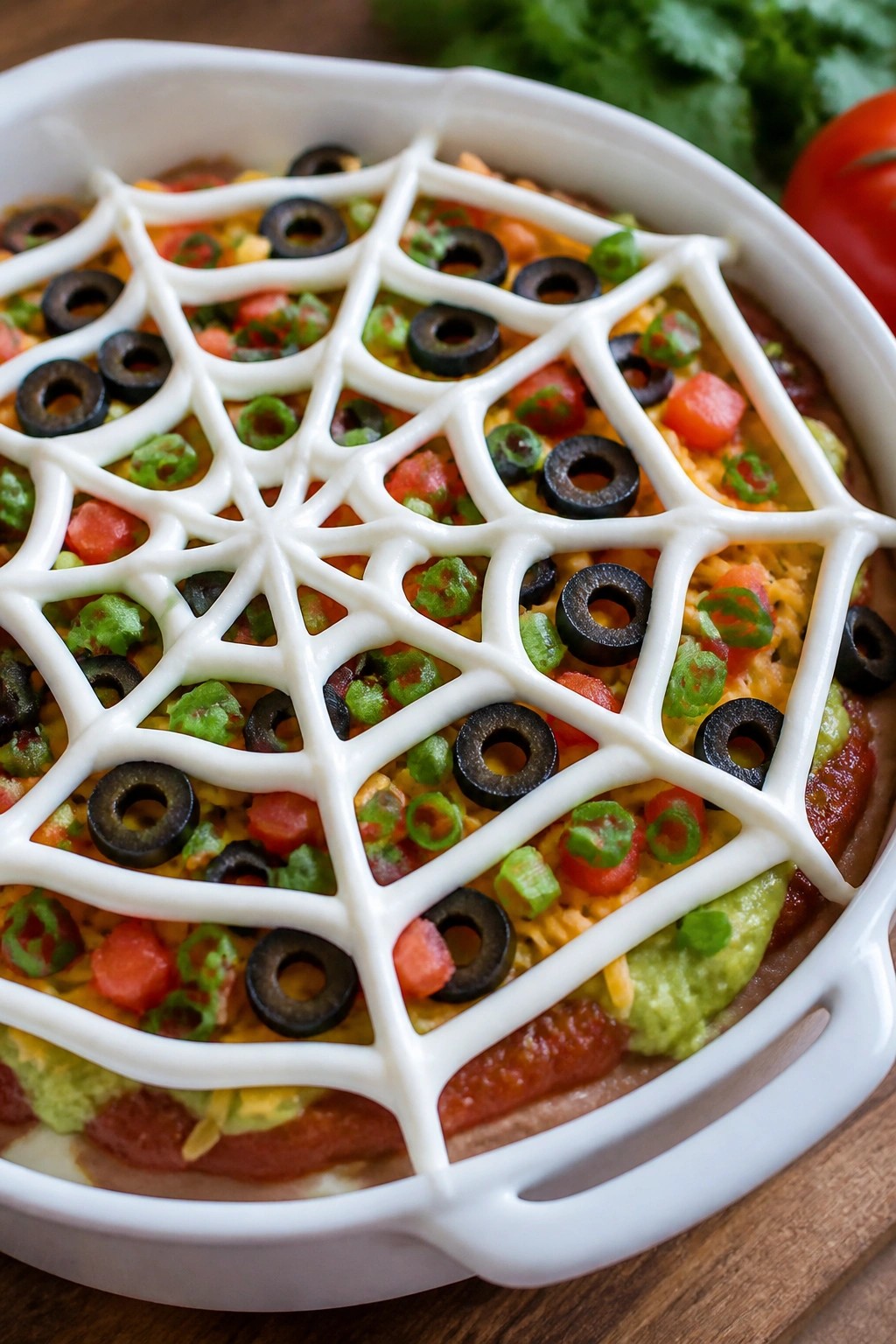 Spiderweb Seven-Layer Taco Dip