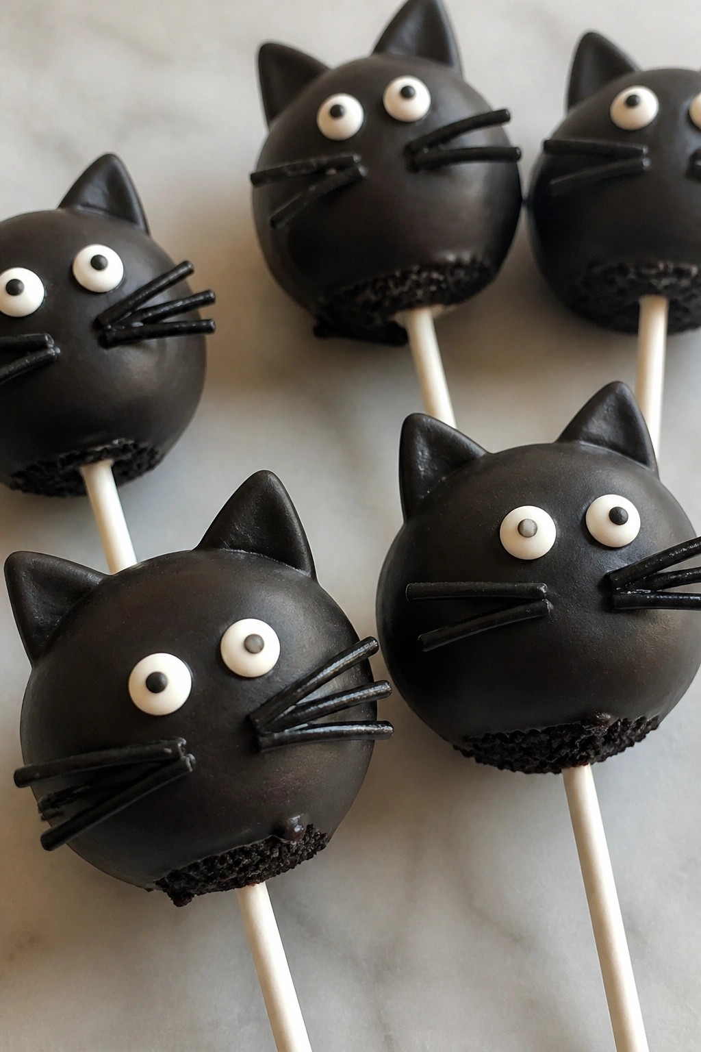 Black Cat Chocolate Cake Pops