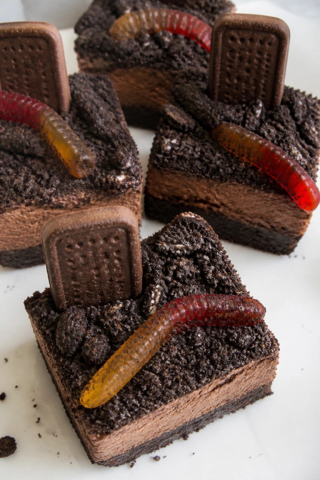 Graveyard Dirt Cake Squares