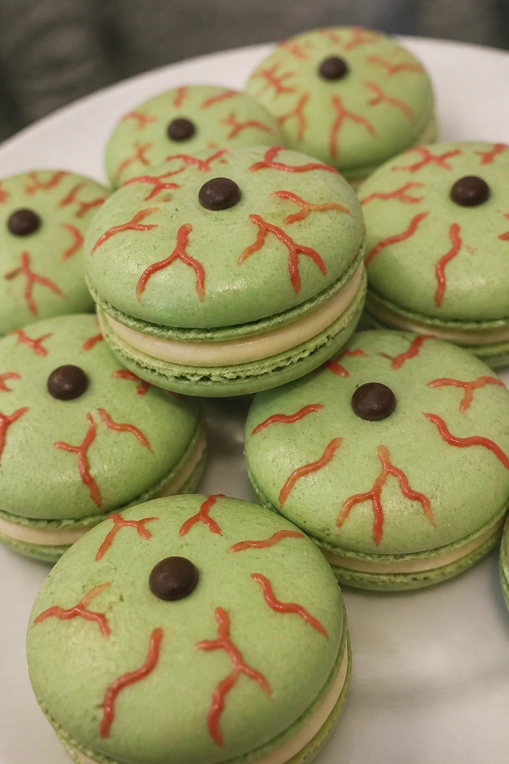 Monster Eyeball Macarons