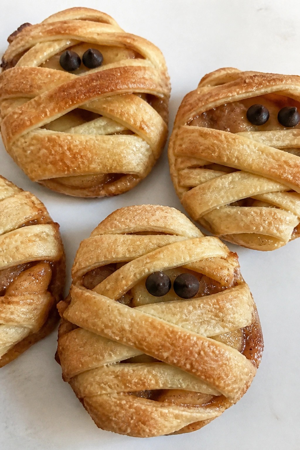 Mummy-Wrapped Apple Hand Pies