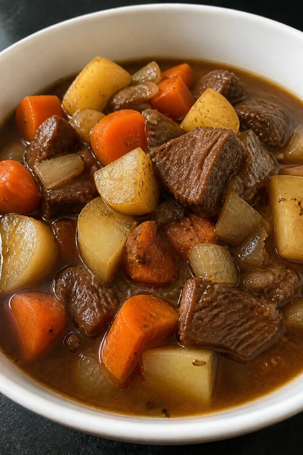 Crockpot Witch's Cauldron Beef and Root Vegetable Stew
