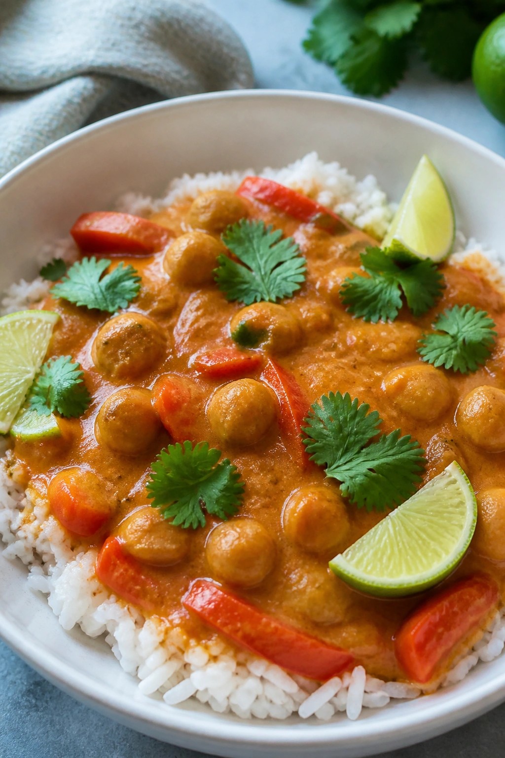 Witch's Brew Slow Cooker Thai Pumpkin Curry with Chickpeas