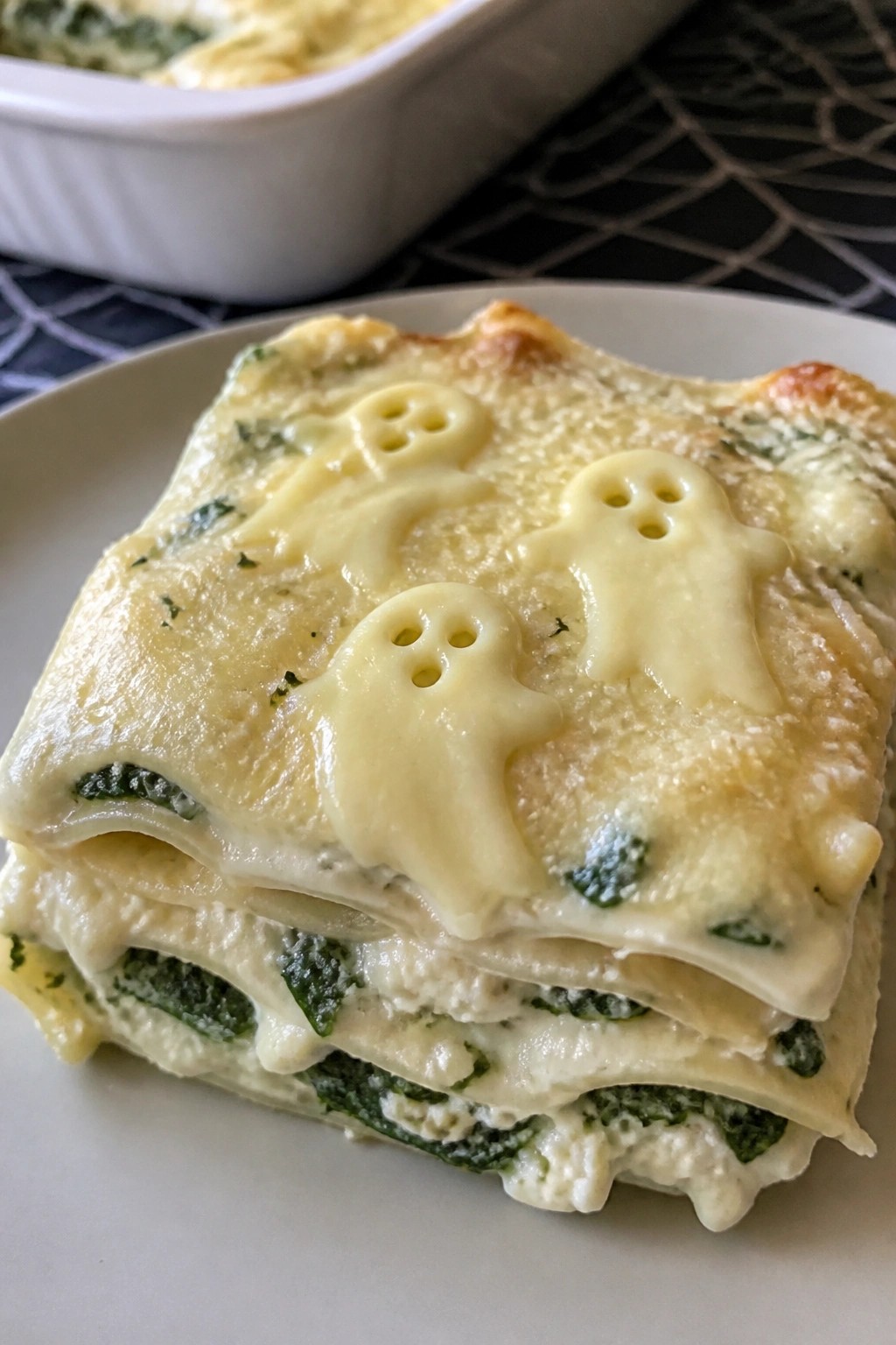 Ghostly White Lasagna with Spinach and Ricotta