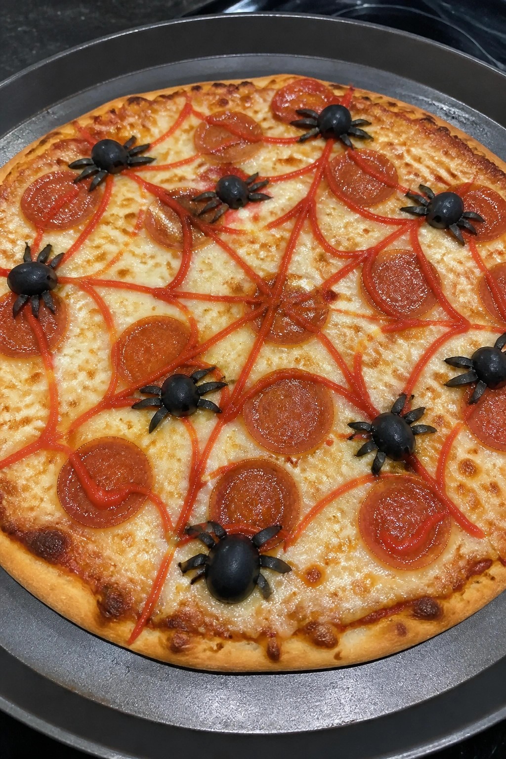 Spiderweb Pepperoni Pizza
