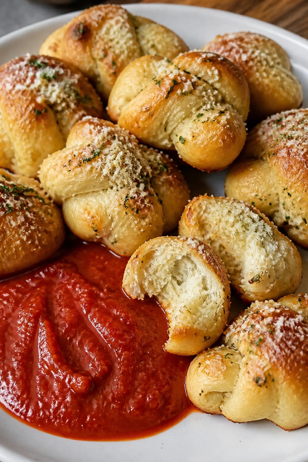Vampire Garlic Knot Bites