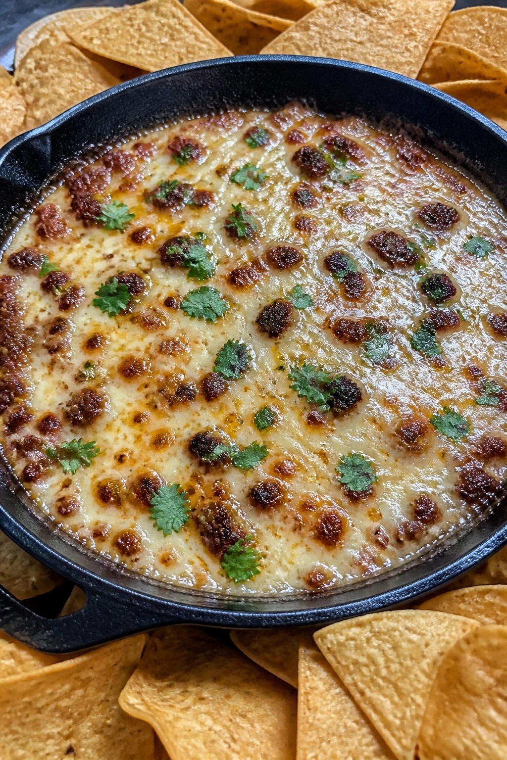 Cauldron Queso Fundido with Chorizo and Chips